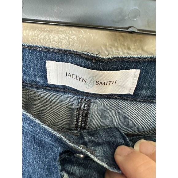 Jaclyn Smith Womens Bootcut Jeans 6 wide leg cotton high rise‎ button zipper - Picture 3 of 7